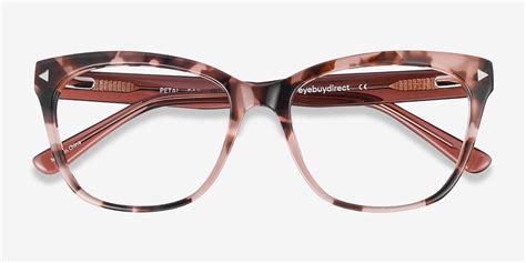 women's pink tortoise shell glasses